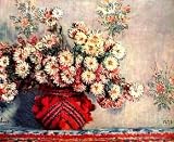 12X16 inch Claude Monet Canvas Art Repro Still Life Chrysanthemums
