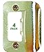 4-Pack Gator Door Latch Restorer - Strike Plate (Polished Brass)