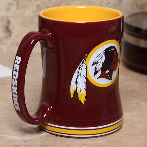 Washington Redskins Coffee Mug - 15oz Sculpted On Sale