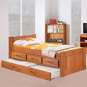 Discovery Twin Panel Mates w 3 Drawers and Trundle: Desk Hutch and Chair, TV Stand, 5...