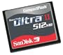 SanDisk SDCFH-512-901 512 MB Ultra II CompactFlash Card (Retail Package)