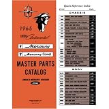 1965 LINCOLN MERCURY Parts Book List Guide Catlog by Lincoln
