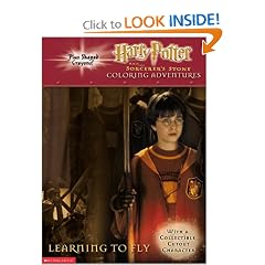 Harry Potter and the Sorcerer's Stone Coloring Adventures:  Learning to Fly (With a Collectible Cutout Character and Lightning Bolt Shaped Crayons)