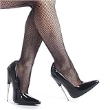Devious Footwear Women's SCREAM Chrome Stiletto Heels