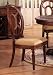 Kitchen & Housewares : Set of 2 Distressed Brown Wood Finish Dining Chair