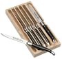 Sabatier Laguiole 6-Piece Steak Knife Set, Black and Stainless Steel