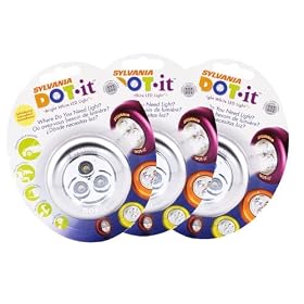 Sylvania DOT it Self Adhesive Bright White Black LED Light
