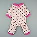 Fitwarm® Adorable Pink Pet Dog Pajamas for Dog Winter Coat Clothes Jumpsuit, X-Small