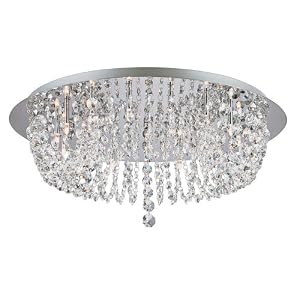 Circular Crystal Bracelet 23 3 4 Wide Ceiling Light by Vienna Full Spectrum