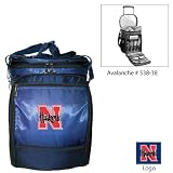 Nebraska Cornhuskers NCAA Avalanche Picnic Cooler on Wheels (Navy) (Embroidered Logo)