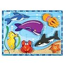 Melissa & Doug Sea Life Wooden Chunky Puzzle
