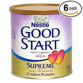 Good Start Infant Formula with Iron, Supreme, Powder, 25.7-Ounce Cans (Pack of 6)