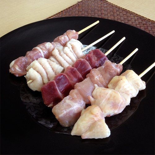 国産鶏 串バラエティ 《真空冷凍》 約30g×5種類セット
