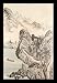 Wu Li (Boating on the river below a Buddhist temple) Gold Wood-Mounted Art Poster Print - 13" X 19"