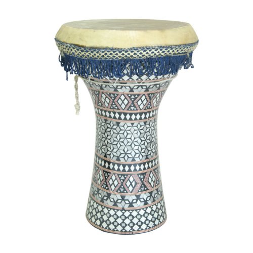 Mosaic Wooden Doumbek, Large