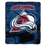 NHL Colorado Avalanche 50-Inch-by-60-Inch Micro Raschel Plush Throw "Power Shot" Design