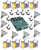 Par 38 Short Cans, Osram 120w Par38 Flood Lamps, Dimmer Pack, O-Clamps