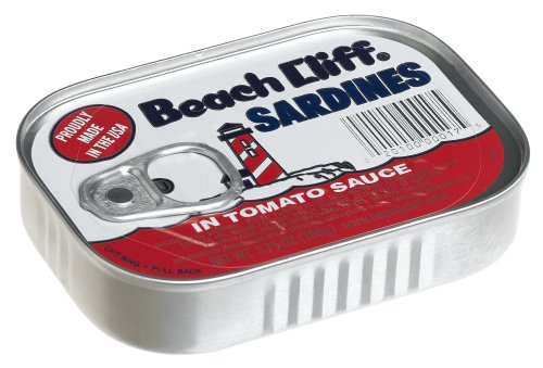 Beach Cliff Sardines in Tomato Sauce, 3.75-Ounce Cans (Pack of 24) by Beach Cliff