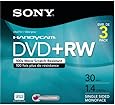 Sony 3DPW30R2HC 3-Pack 8cm DVD+RW with Hangtab
