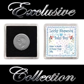 LUCKY SIXPENCE GIFT FOR NEW BABY BOY