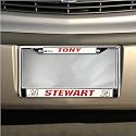 #14 Tony Stewart Silver Metal License Plate Frame