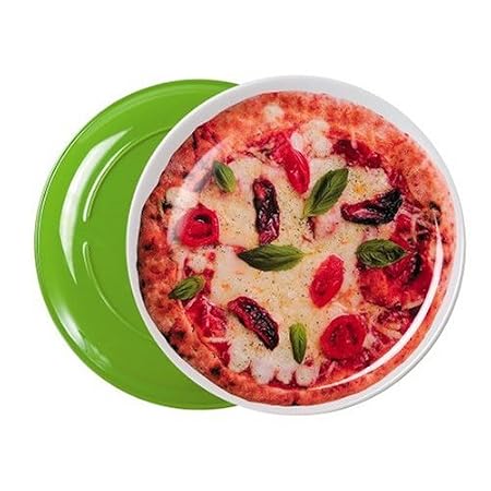Melamine Pizza Plate - Large Veggie & Cheese