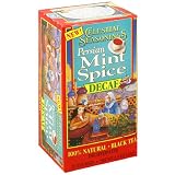 Celestial Seasonings Black Tea, Decaf Persian Mint Spice, Tea Bags, 20-Count Boxes (Pack of 6)