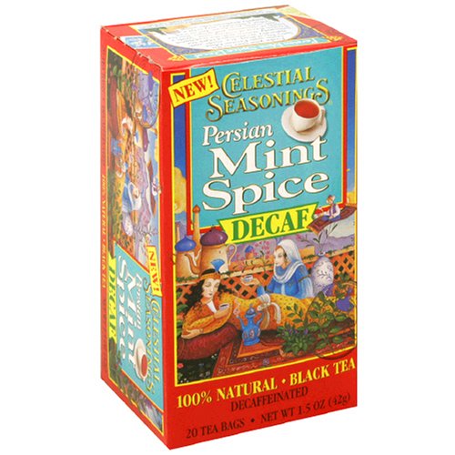 Celestial Seasonings Black Tea, Decaf Persian Mint Spice, Tea Bags, 20-Count Boxes (Pack... by Celestial Seasonings