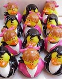 One Dozen - 50's Theme Rubber Ducky Duck Duckie Sock Hop Party Favors