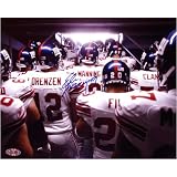Eli Manning Autographed In Tunnel With Team 8x10 Photograph