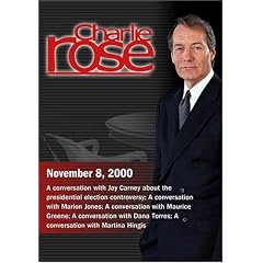 Charlie Rose with Jay Carney; Marion Jones; Maurice Green; Dana Torres; Martina Hingis (November 8, 2000)