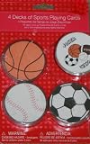 4 Decks Of Sports Playing Cards - Party Favors- Valentines Gift! 4 Decks Of Sports Playing Cards - Party Favors- Valentines Gift!