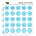 Graphics and More Personalized Custom Light Blue Background Any Occasion Planner Calendar Scrapbooking Crafting Stickers - 50 1