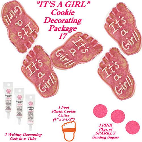 Baby Shower Cakes Cookies - Do-It-Yourself Cookie Decorating Package 17 for a GIRL SAVE... by Lucks, Wilton