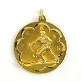 14K Gold Vintage Ski Charm
