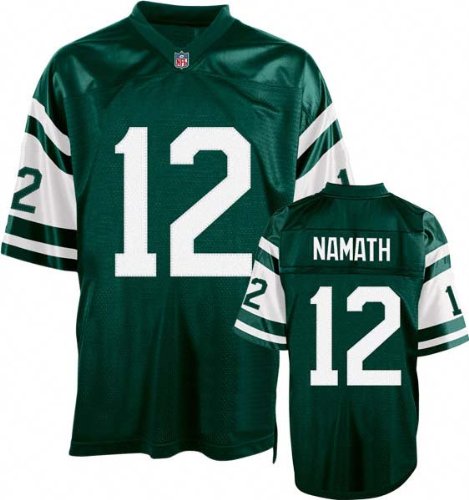 New York Jets #12 Joe Namath Throwback Green NFL Jerseys Authentic Football Jersey Size 48-56 (Please Select the Size When You Order, Can Do Drop Shipping)
