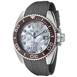 Invicta Women's 0483 Angel Collection Stainless Steel Grey Polyurethane Strap Watch