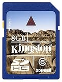 Kingston 8 GB Class 6 SDHC Flash Memory Card SD6/8GB