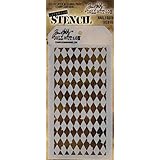 Stampers Anonymous Tim Holtz Layered Stencil, 4.125-Inch by 8.5-Inch, Harlequin