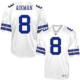 Reebok NFL Equipment Dallas Cowboys #8 Troy Aikman White Legends Replica Football Jersey