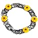 Yellow Flower　Retro 80s 90s Style Elastic Tattoo Choker Necklace