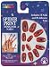 Red Spider Print Fake Nails