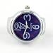 Youyoupifa Arabic Numbers Quartz Alloy Finger Ring Watch (Purple)