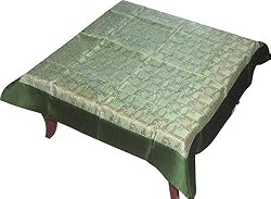 Square Table Linens Organza Silk Cover 40 x 40 inches (btc070)