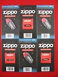6 Value Pack of Zippo lighter Wicks and Flints Sealed Packs