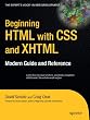 Beginning HTML with CSS and XHTML: Modern Guide and Reference (Beginning: from Novice to Professional)