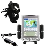 PalmOne m500 Auto Vent Holder with Car Charger - Uses Gomadic TipExchange