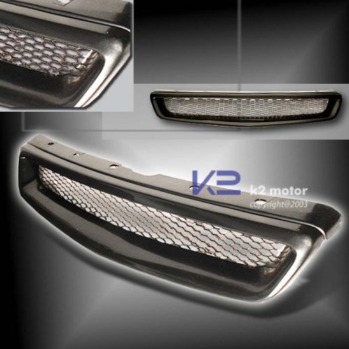 Honda Civic 2Dr Mesh Grille - Carbon or Black Grille Grill 1996 1997 1998 1999 2000 96 97 98 99 00