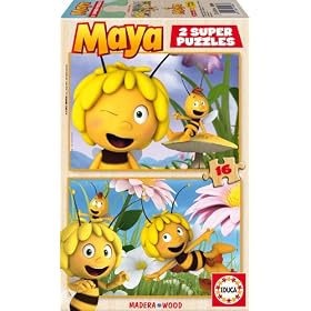 Educa - 15084 - Puzzle en Bois - 2X16 - Maya L'Abeille 3D