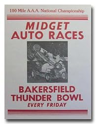 1948 Bakersfield Thunder Bowl Poster Print